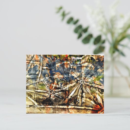 Klee - Straatlantaarns Briefkaart (Staand voorkant)