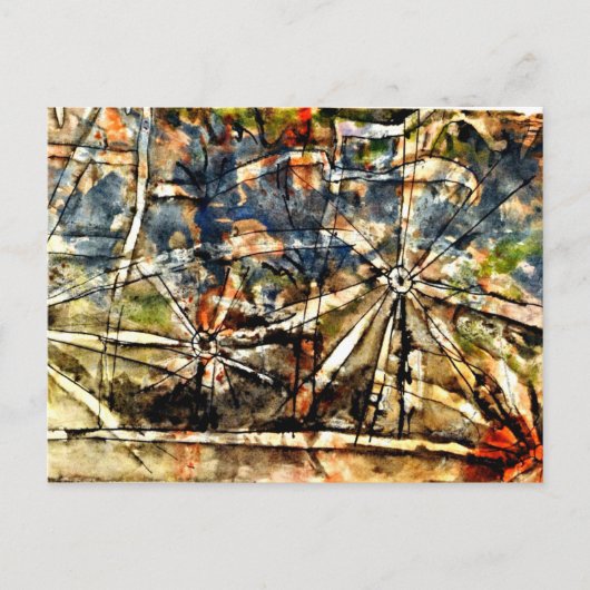 Klee - Straatlantaarns Briefkaart (Voorkant)