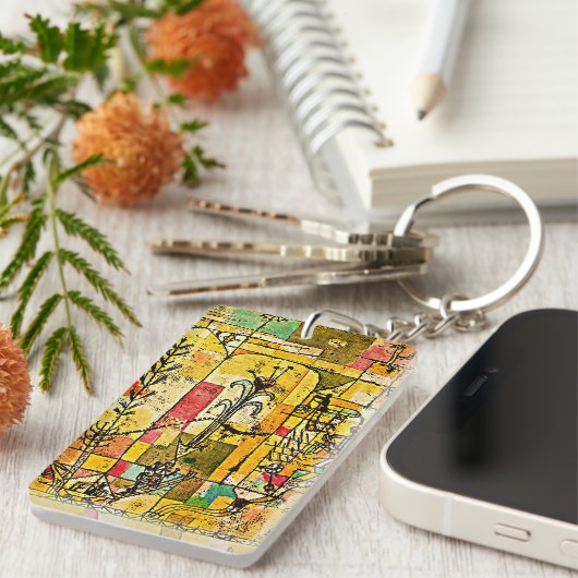 klee - Tale of Hoffmann, beroemd schilderij Sleutelhanger (Voorkant Rechts)