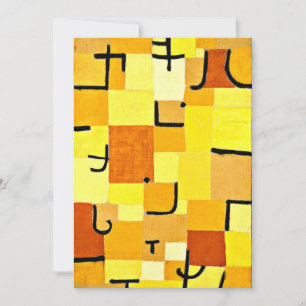 Klee - Tekens in geel Kaart