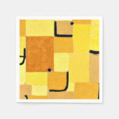 Klee - Tekens in geel Servet (Voorkant)