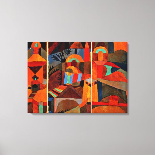 Klee - Temple Gardens Canvas Afdruk (Voorkant)