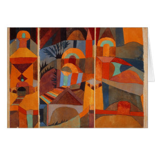 Klee Temple Gardens, kleurrijk Abstract kubisme