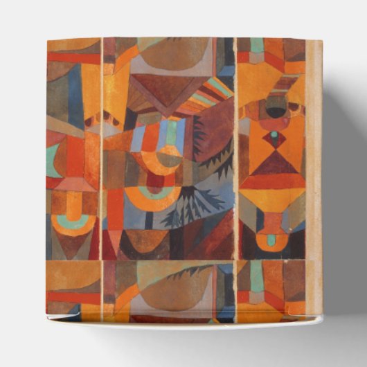 Klee Temple Gardens, kleurrijk Abstract kubisme Bedankdoosjes (Bovenkant)