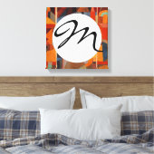 Klee Temple Gardens, kleurrijk Abstract kubisme Canvas Afdruk (Insitu (Slaapkamer))