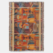 Klee Temple Gardens, kleurrijk Abstract kubisme Deken (Voorkant Verticaal)