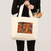 Klee Temple Gardens, kleurrijk Abstract kubisme Grote Tote Bag (Voorkant (product))