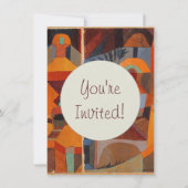 Klee Temple Gardens, kleurrijk Abstract kubisme Kaart (Voorkant)