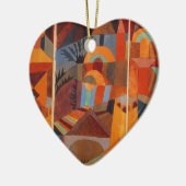 Klee Temple Gardens, kleurrijk Abstract kubisme Keramisch Ornament (Links)