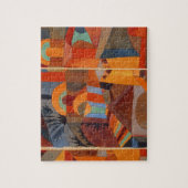 Klee Temple Gardens, kleurrijk Abstract kubisme Legpuzzel (Verticaal)