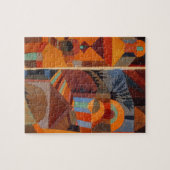 Klee Temple Gardens, kleurrijk Abstract kubisme Legpuzzel (Horizontaal)