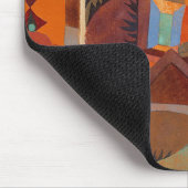 Klee Temple Gardens, kleurrijk Abstract kubisme Muismat (Hoek)