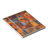 Klee Temple Gardens, kleurrijk Abstract kubisme Notitieblok (Schuin)