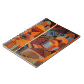 Klee Temple Gardens, kleurrijk Abstract kubisme Notitieboek (Linkerzijde)