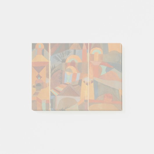 Klee Temple Gardens, kleurrijk Abstract kubisme Post-it® Notes (Voorkant)