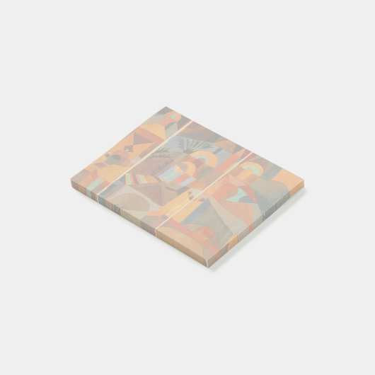 Klee Temple Gardens, kleurrijk Abstract kubisme Post-it® Notes (Schuin)