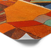 Klee Temple Gardens, kleurrijk Abstract kubisme Poster (Hoek)