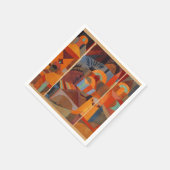 Klee Temple Gardens, kleurrijk Abstract kubisme Servetten (Hoek)