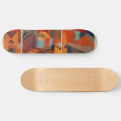 Klee Temple Gardens, kleurrijk Abstract kubisme Skateboard (Horizontaal)