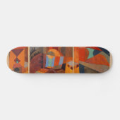 Klee Temple Gardens, kleurrijk Abstract kubisme Skateboard (Horizontaal)