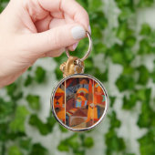 Klee Temple Gardens, kleurrijk Abstract kubisme Sleutelhanger (Hand)