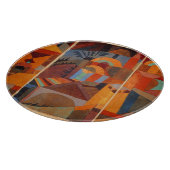 Klee Temple Gardens, kleurrijk Abstract kubisme Snijplank (Hoek)