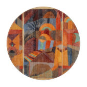 Klee Temple Gardens, kleurrijk Abstract kubisme Snijplank (Voorkant)