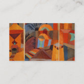 Klee Temple Gardens, kleurrijk Abstract kubisme Visitekaartje (Achterkant)