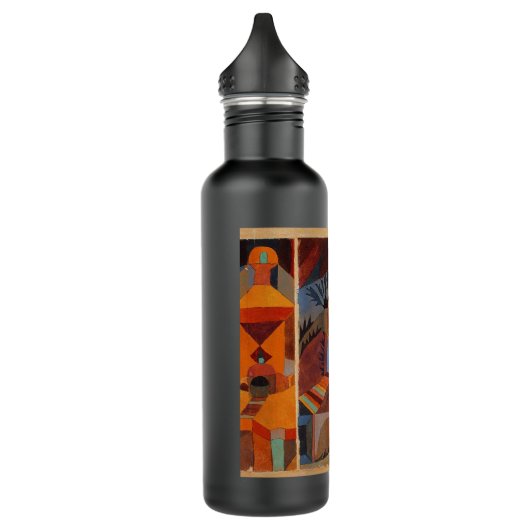Klee Temple Gardens, kleurrijk Abstract kubisme Waterfles (Links)
