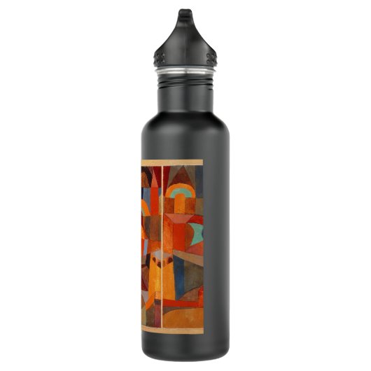 Klee Temple Gardens, kleurrijk Abstract kubisme Waterfles (Rechts)