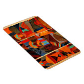 Klee - Temple Gardens, kleurrijk abstract kunstwer Magneet (Rechterzijde)