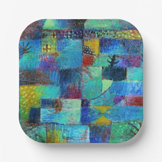 Klee - Terraced Garden Papieren Bordje (Voorkant)