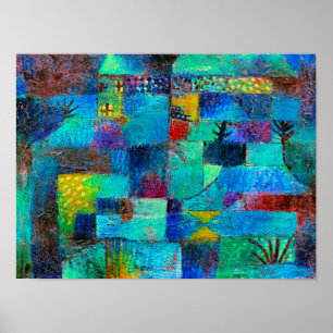 Klee - terrasvormige tuin poster