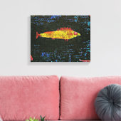 Klee - The Goldfish, beroemd schilderij, Canvas Afdruk (Insitu (Woonkamer))