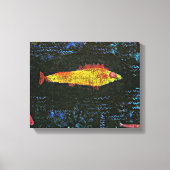 Klee - The Goldfish, beroemd schilderij, Canvas Afdruk (Voorkant)