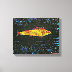 Klee - The Goldfish, beroemd schilderij, Canvas Afdruk