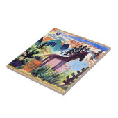 Klee - The Horse, beroemd schilderij Tegeltje (Zijkant)