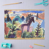 Klee - The Horse, beroemd schilderij Tissuepapier (Craft)