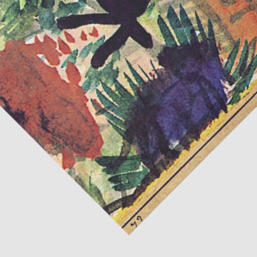 Klee - The Horse, beroemd schilderij Tissuepapier (Detail)