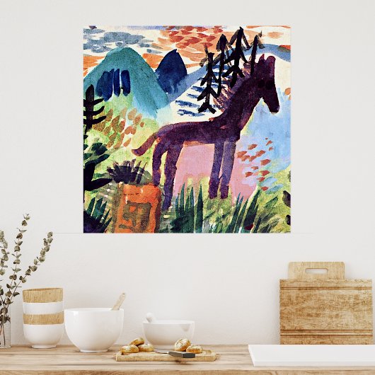 Klee - The Horse, Poster (Keuken)