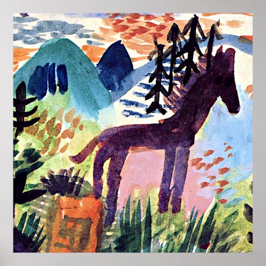 Klee - The Horse, Poster (Voorkant)