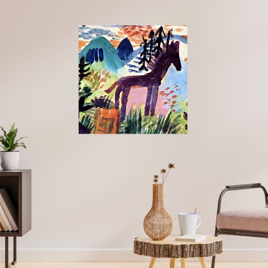 Klee - The Horse, Poster (Woonkamer 3)