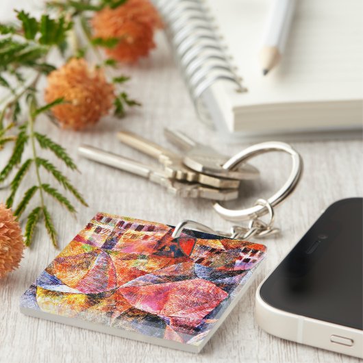 Klee - The Hotel, beroemd schilderij, Sleutelhanger (Voorkant Rechts)