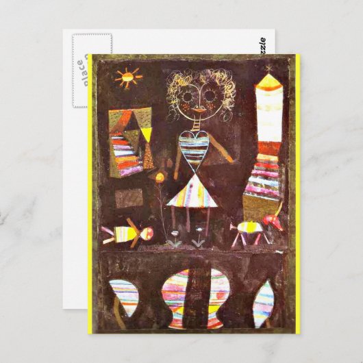 Klee - theater puppet briefkaart (Voorkant / Achterkant)