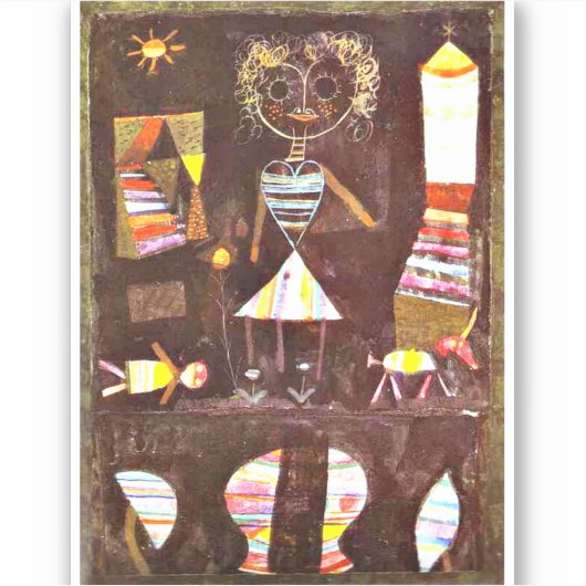 Klee - theater puppet sticker (Voorkant)