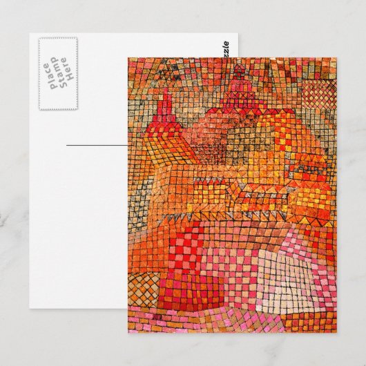 Klee - Town Castle Kr Briefkaart (Voorkant / Achterkant)