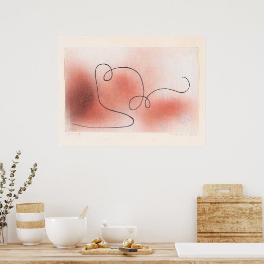 Klee - Trager fur ein Schild Poster (Keuken)