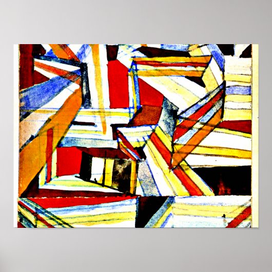 Klee - Transparent in Perspective Grooved Poster (Voorkant)