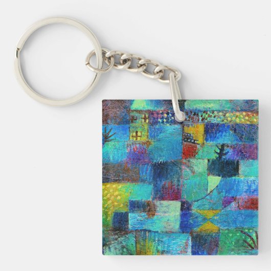 Klee - Tuin met terrassen Sleutelhanger (Voorkant)