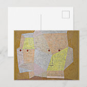 Klee - Twee hoofden Briefkaart (Voorkant / Achterkant)